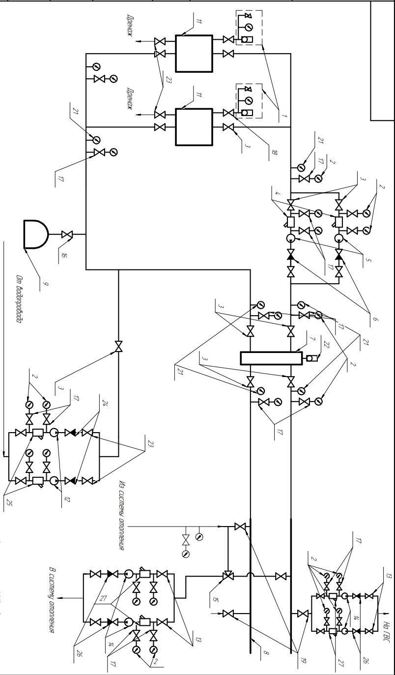 Схема модульной котельной на пеллетах